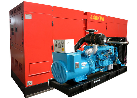 50HZ / 60HZ Евро портативные газовые генераторы с максимальной мощностью в режиме ожидания 440kva