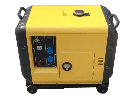 CE малых портативных генераторов поколения электричества 5.5kva желтый