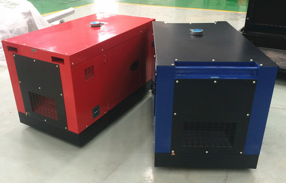 Звукоизоляционный воздух охладил портативный тепловозный комплект генератора 5kva 6kva с колесами