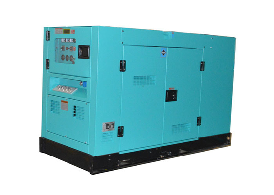 Голубой набор генератора двигателя дизеля цвета, молчаливый дизельный генератор с жидкостным охлаждением