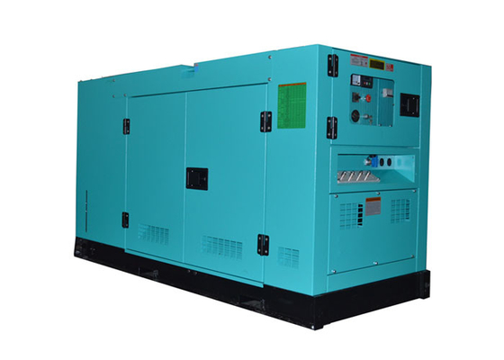Голубой набор генератора двигателя дизеля цвета, молчаливый дизельный генератор с жидкостным охлаждением