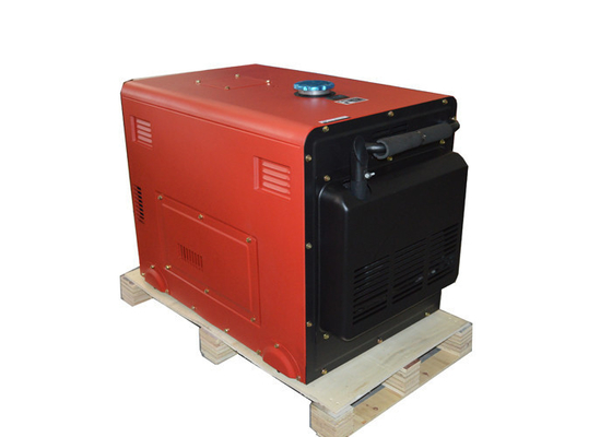 Тип красный цвет генератора 5000В 5КВА Элетрик портативный звукоизоляционный генератора