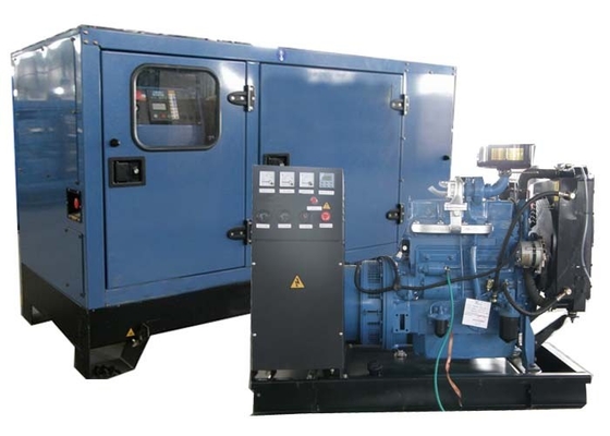 Цвет комплекта генератора 50kva электрического старта тепловозный молчком голубой с мотором Lovol